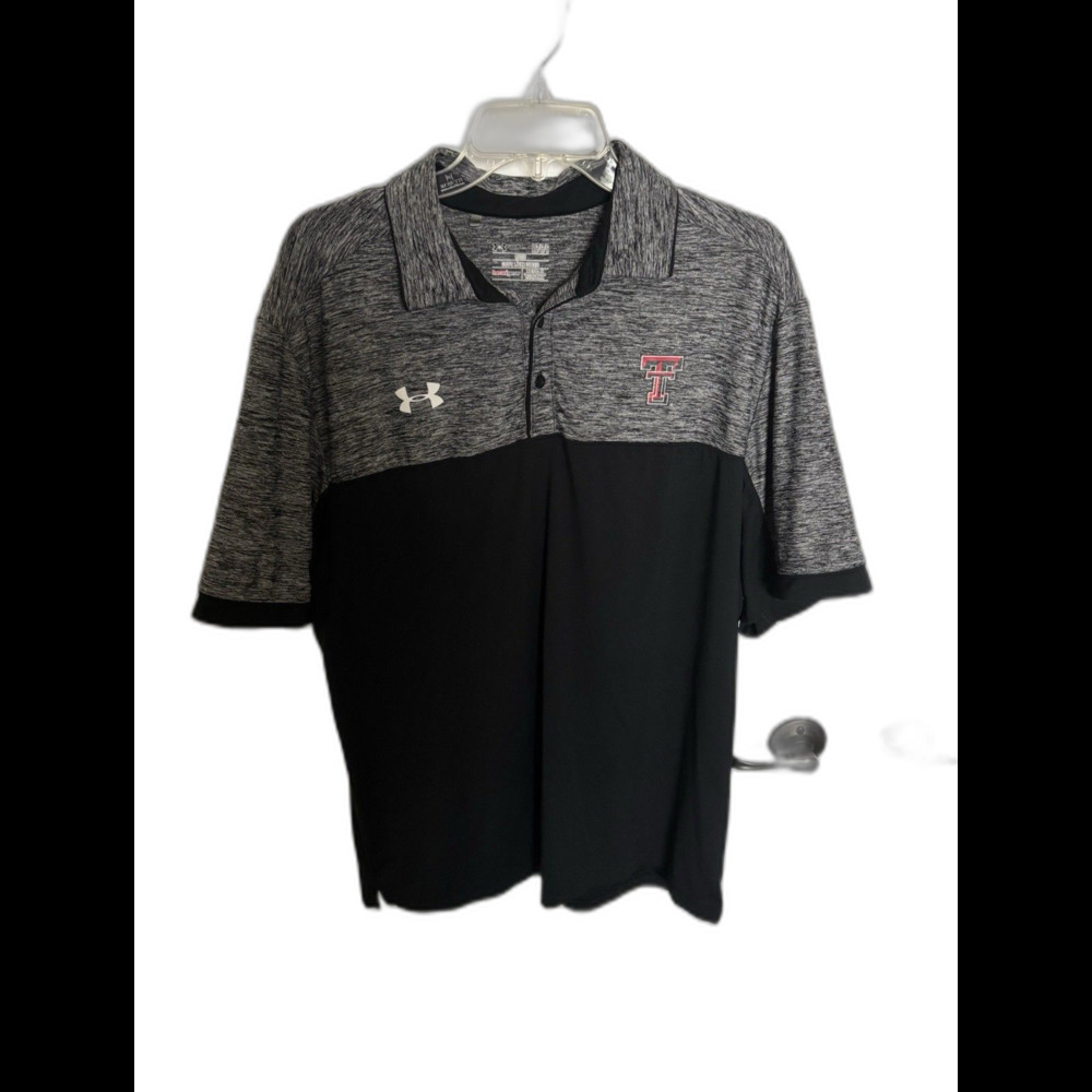 Under Armour Texas Tech Polo Size Large